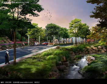 效果圖 天空下的綠樹溪流和道路psd素材免費(fèi)下載 編號(hào)2061289 紅動(dòng)網(wǎng)